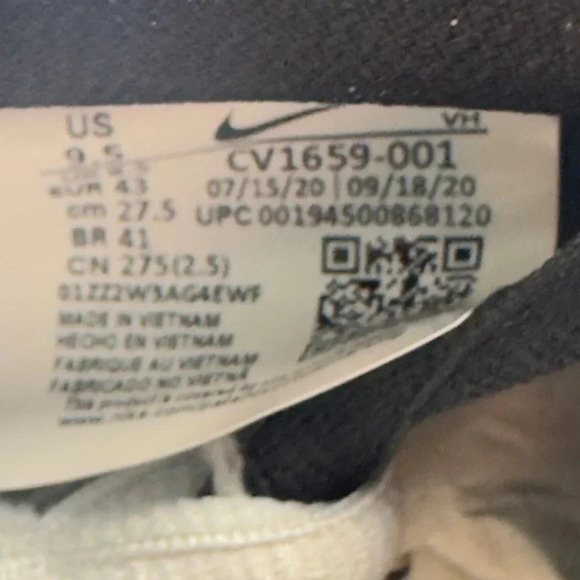 Nike Mens SB Dunk Low Pro ISO Camcorder Sneakers Gray/White Size 9.5 CV1659-001 - Picture 7 of 8